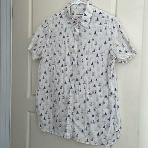 Tradlands summer Hawaiian sailboat shirt MADE IN USA